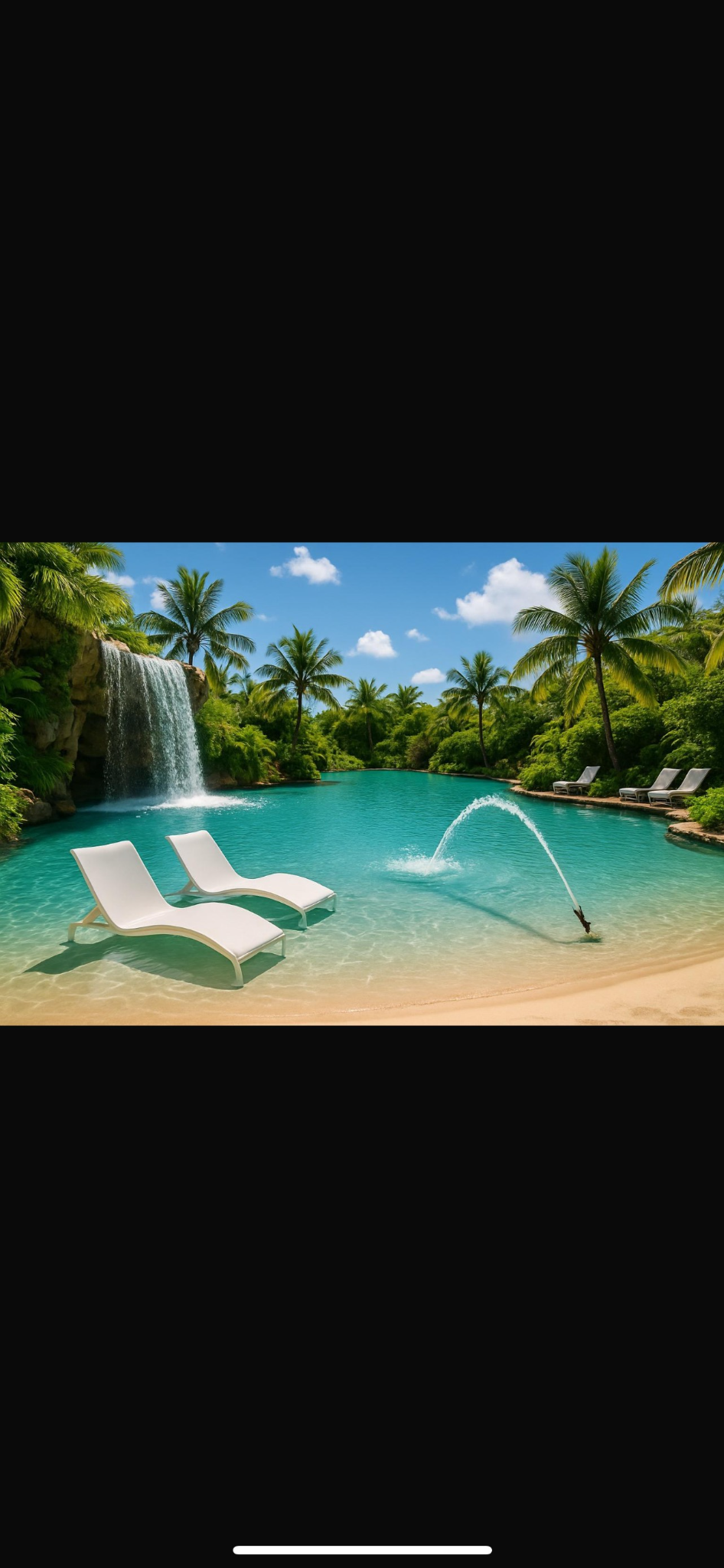 Piscine lagon familiale au Maroc