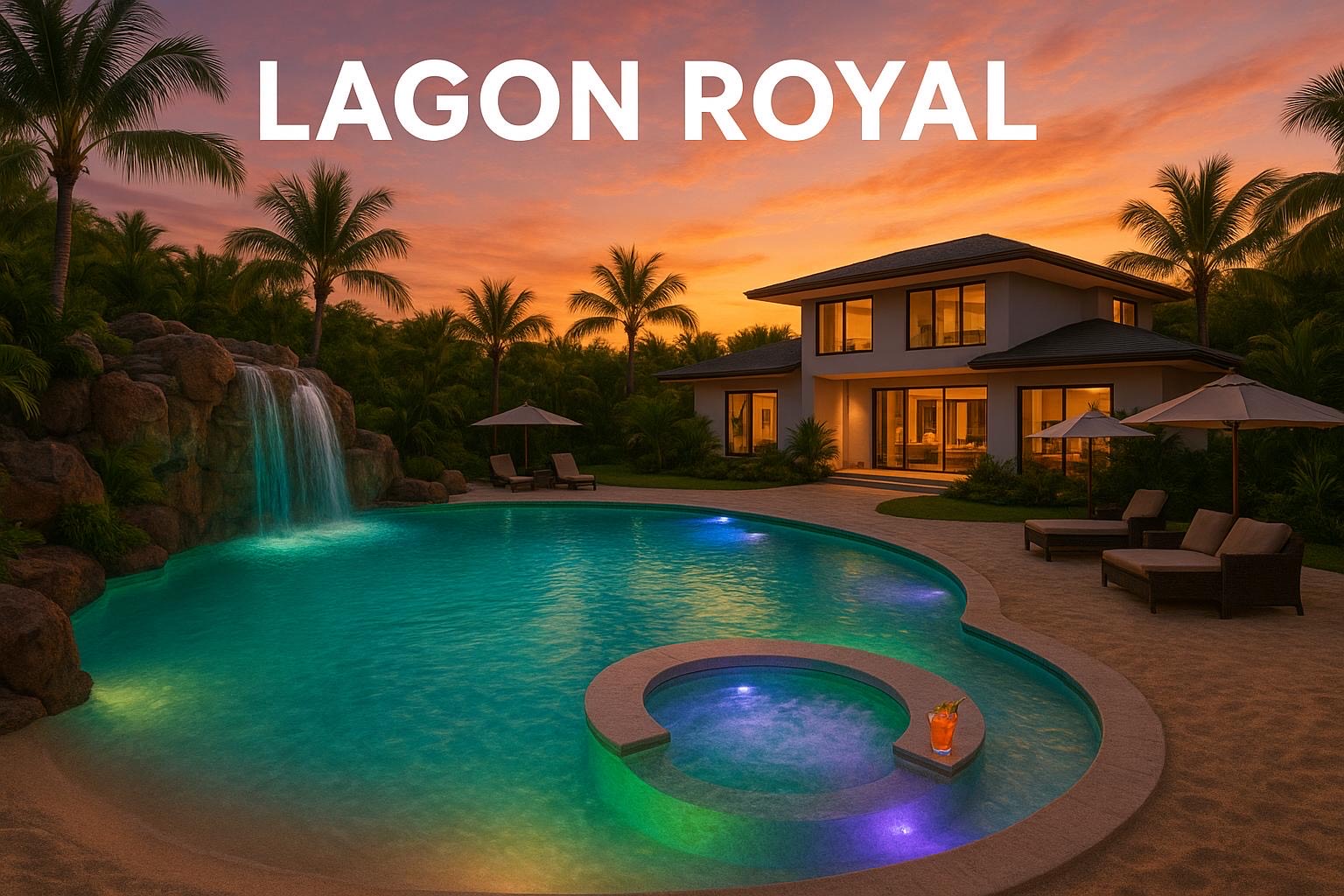 Piscine lagon royal au Maroc